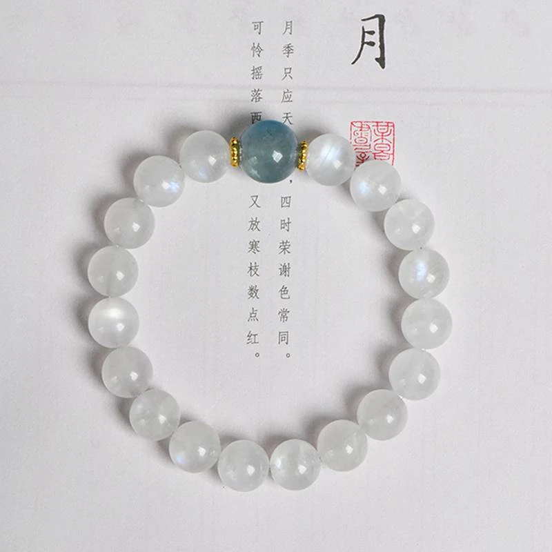 【设计款】月光石手链-海上生明月款2女款百搭时尚ZSF001