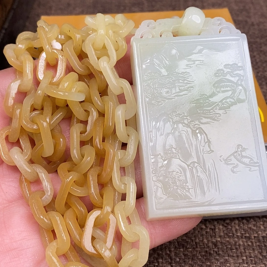 和田玉未镶嵌颈饰