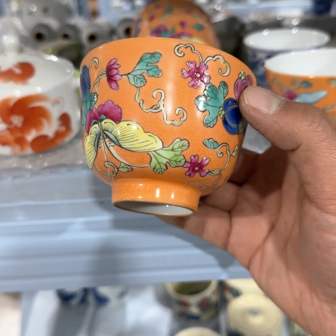 瓷片摆件手绘瓷器全部处理