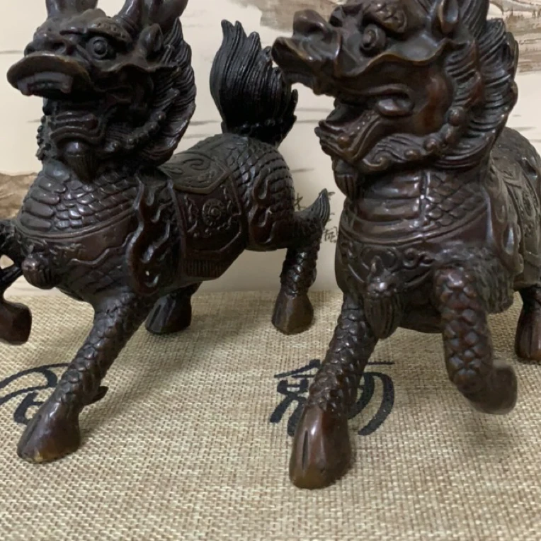 古工艺适合居家办公装饰麒麟