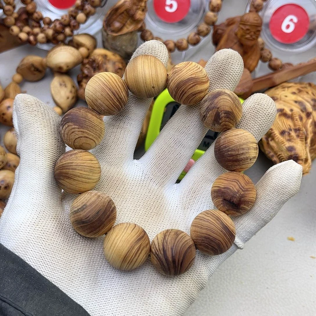 柏木（崖柏）手串/手链我****病2.0黑油玫瑰纹