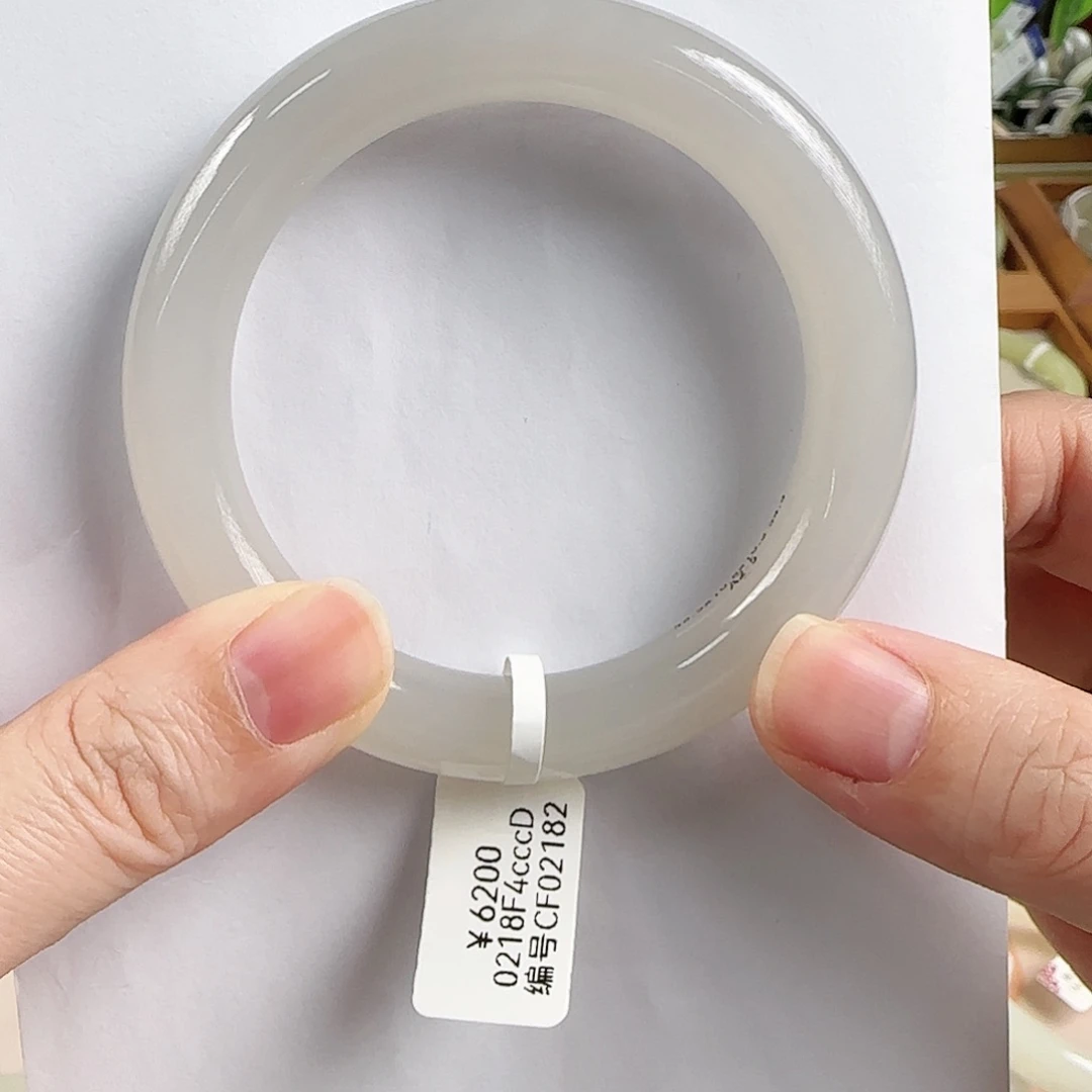 和田玉手镯未镶嵌55