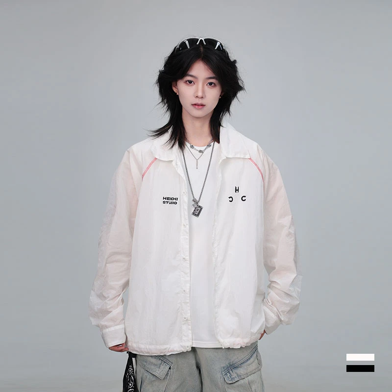 heichiage『液态金属尼龙』轻薄防晒凉感男女款夏季遮晒衬衫外套