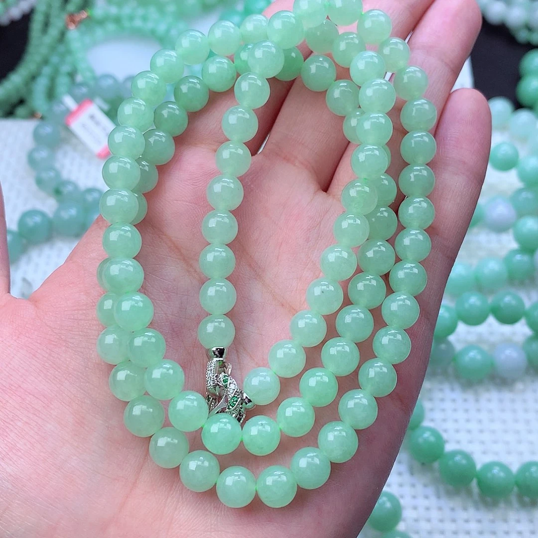 翡翠未镶嵌毛衣链
