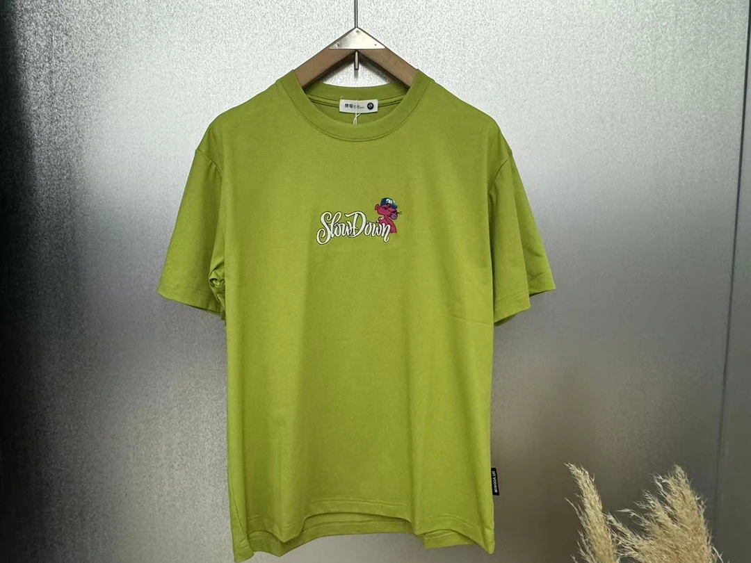 T-3012夏季字母印花百搭T恤-粉红豹