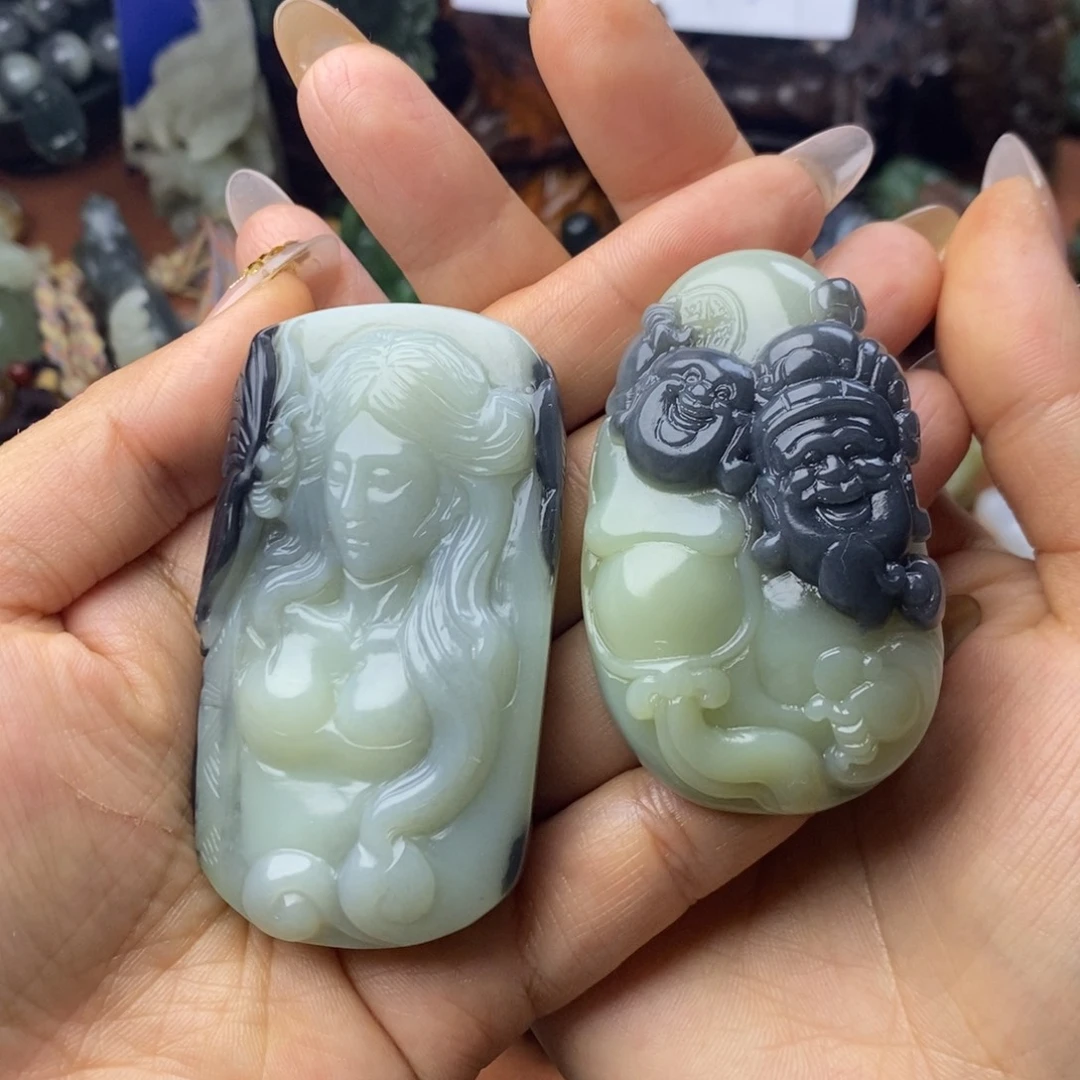 和田玉挂件未镶嵌伟*吖