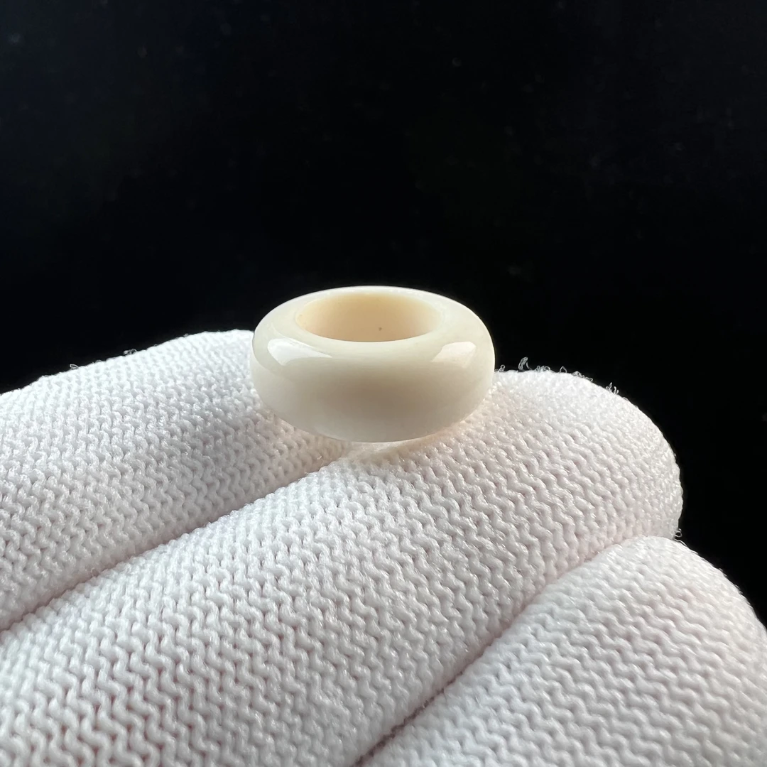 D1492天然猛犸牙 跑环 9*6.6mm支持鉴定 假一罚四