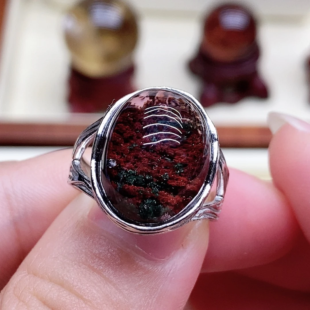 蔓***蔓水晶戒指银S925镶嵌活口