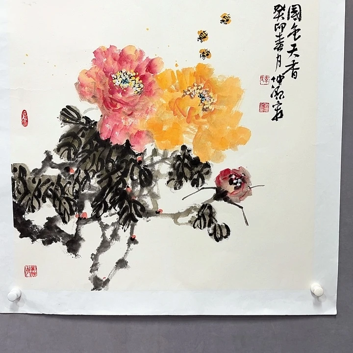 国画亲笔手绘放心去藏