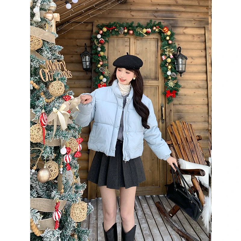 【正】【主推黄色】复古小清新棉服女2024秋季设计感时尚百搭气质外套