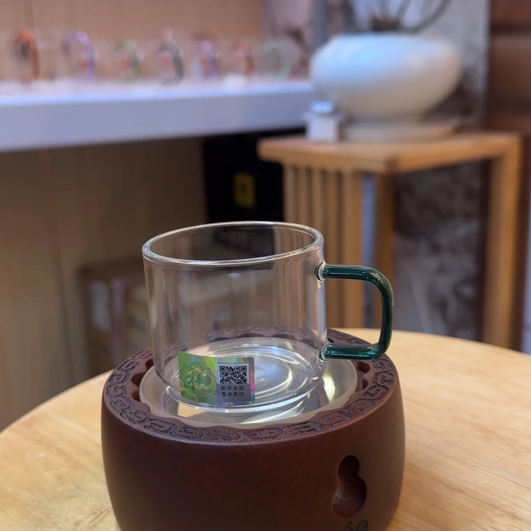 禾器清禾杯墨绿色一对