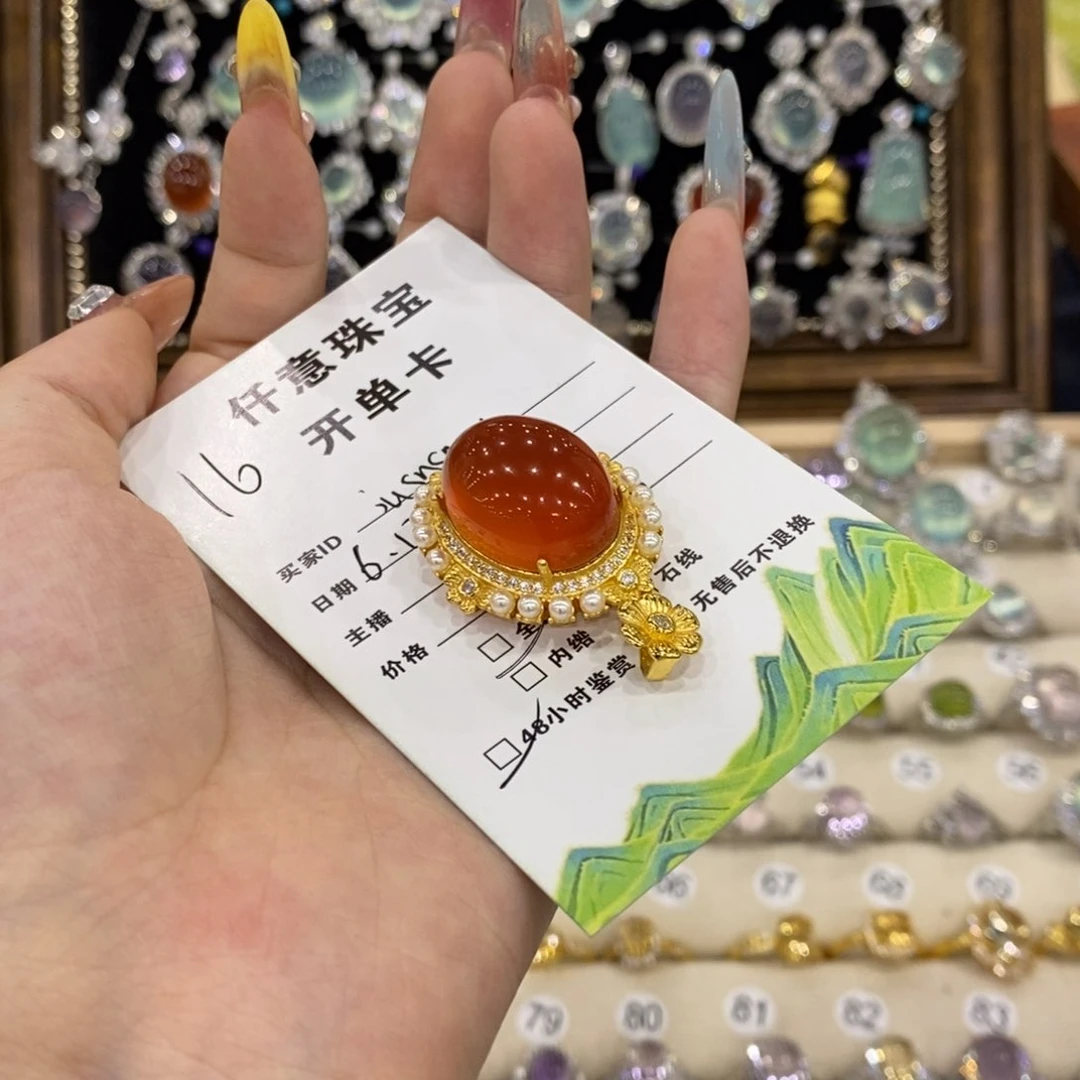 蛇纹石玉银S925镶嵌颈饰j****s