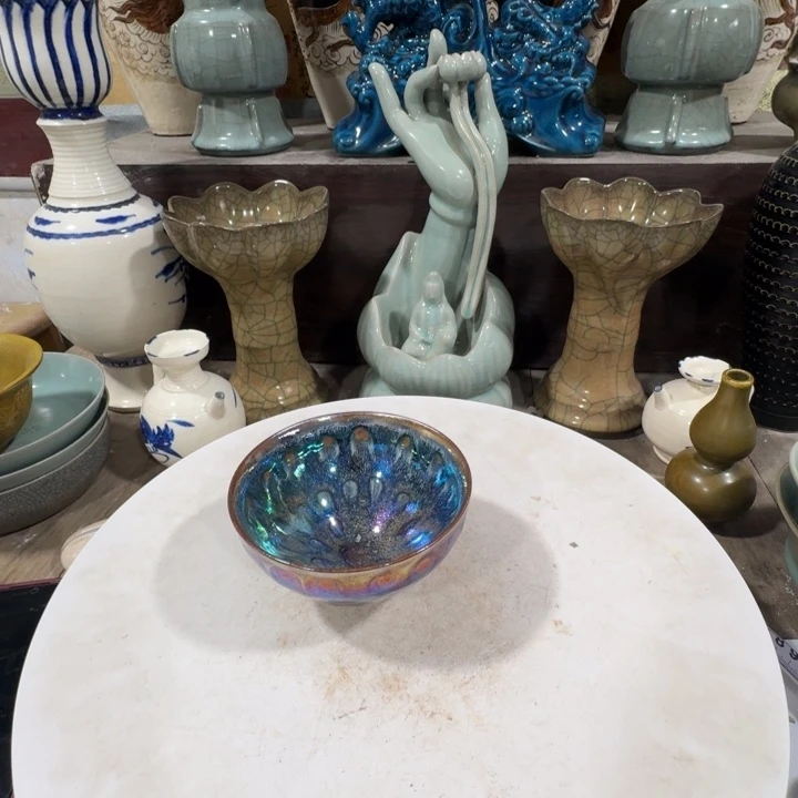 茶盏手工制作陶瓷摆件