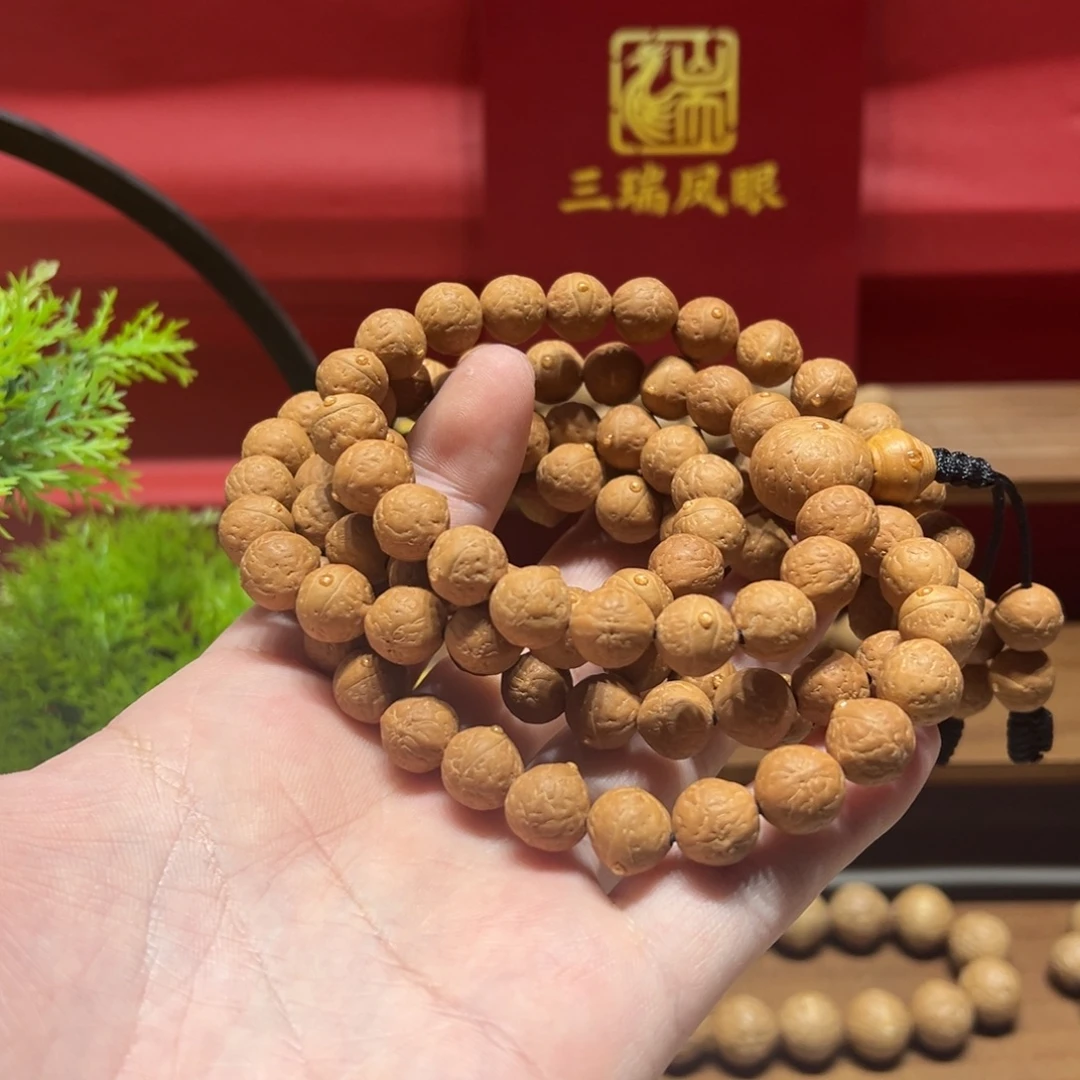 雨***同手串凤眼菩提10.5mm凤眼菩提108