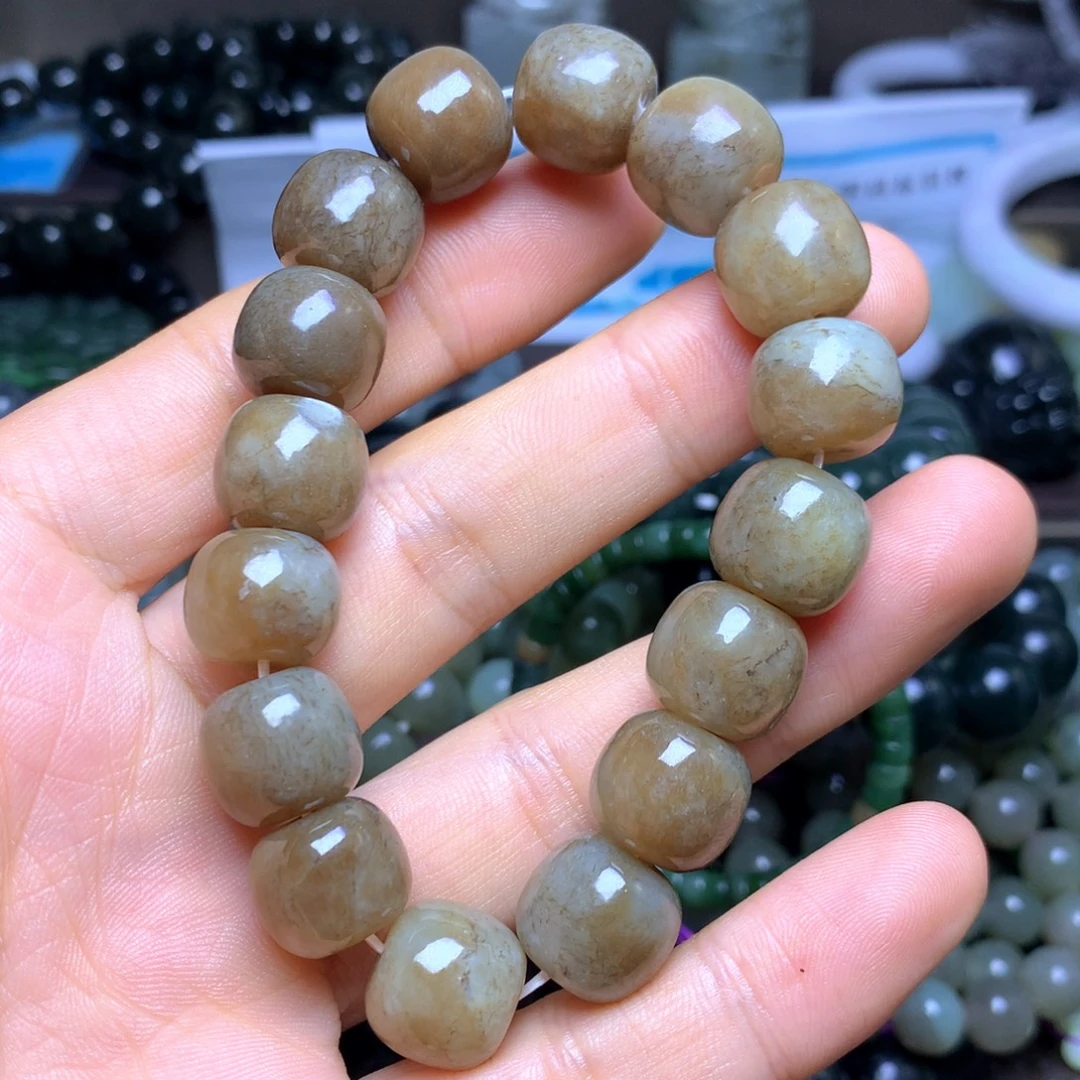 和田玉未镶嵌手链14