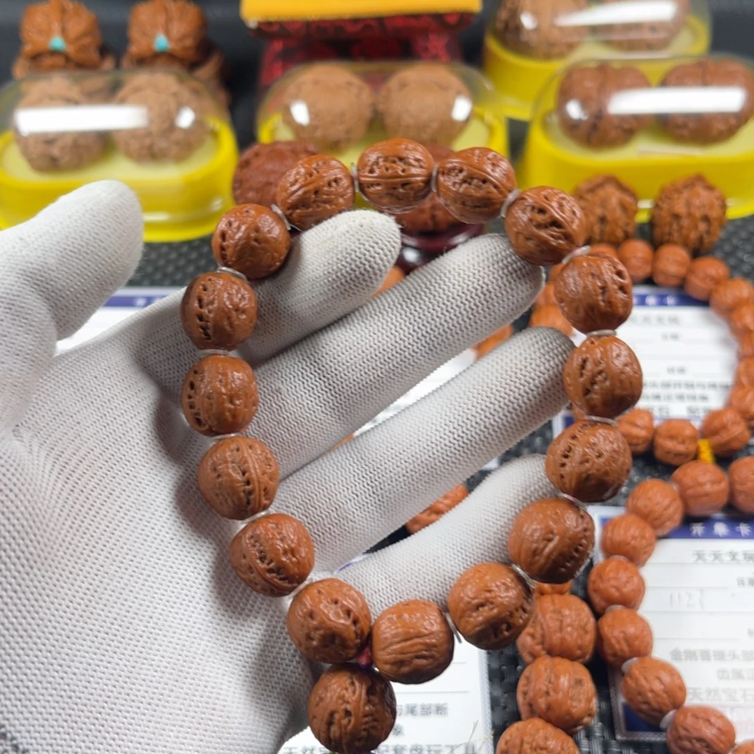 文玩核桃手串粗筋光头1181