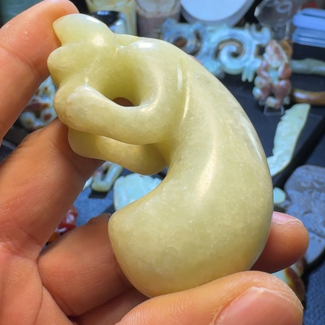 ≡***禾玉玉摆件龙胎器型