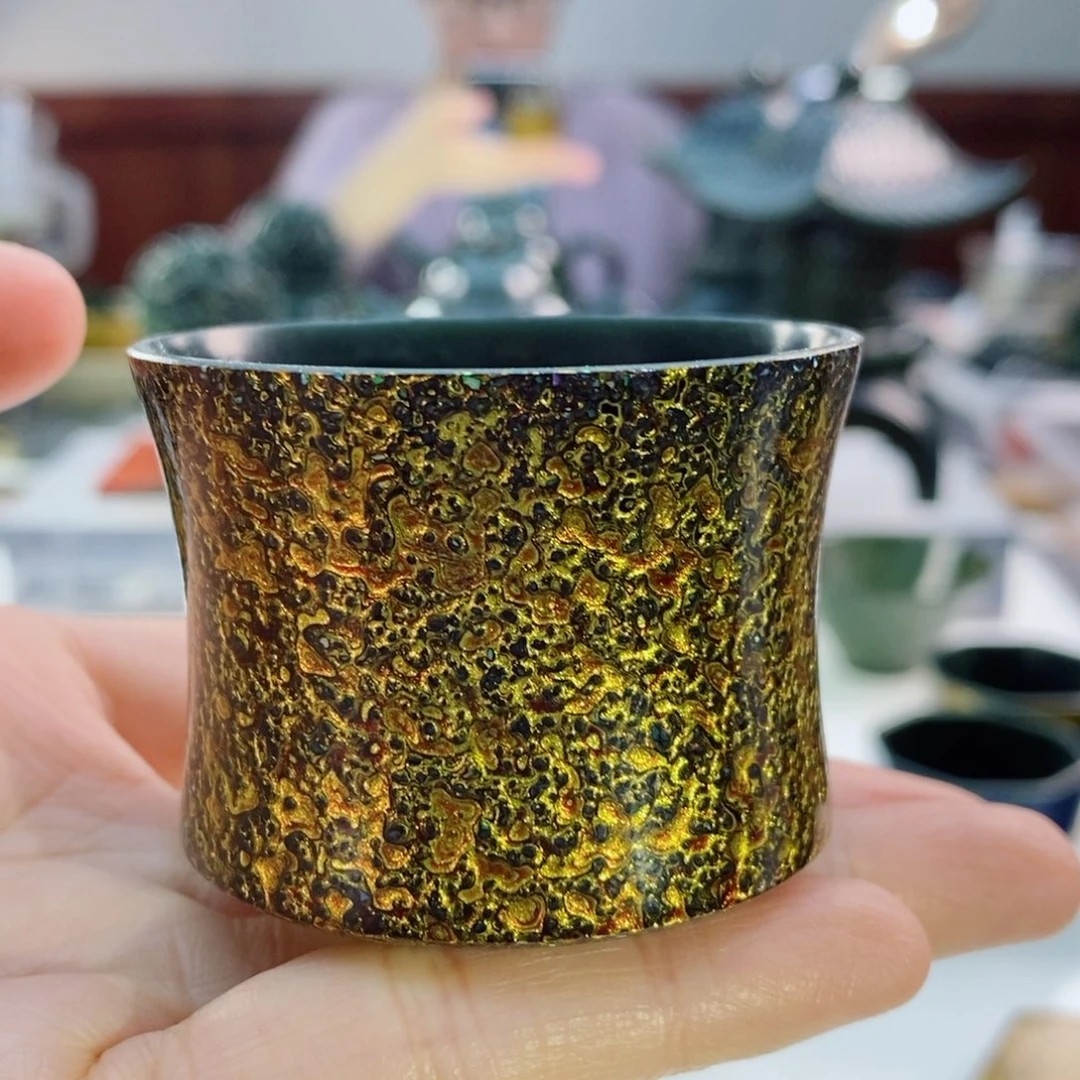 奇****e大漆手握杯金色杯子