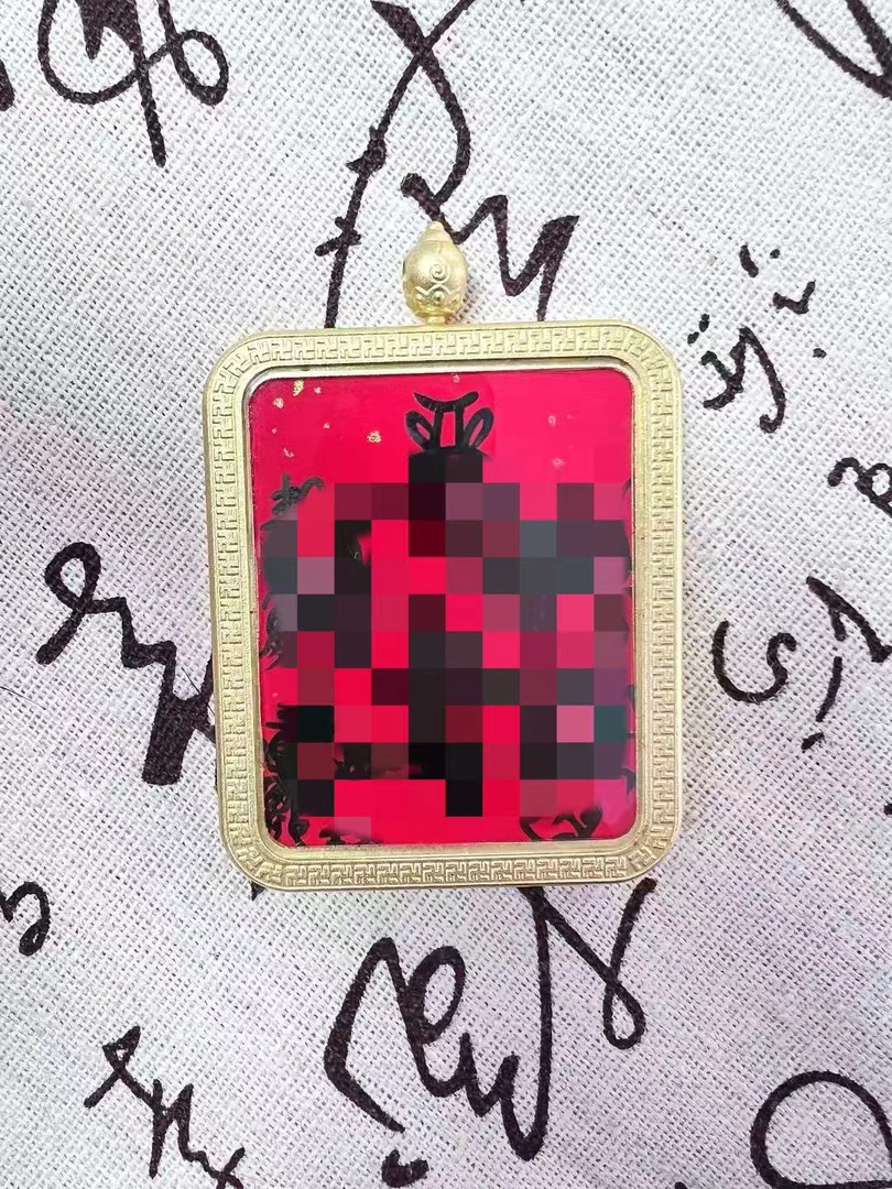 五雷唐卡吊坠手工手绘挂坠项链双面单面唐卡项链款式定制