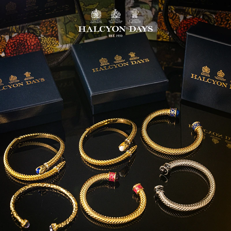 铜合金手镯 1950英国「皇室认证品牌」HALCYON DAYS凯特王妃同款