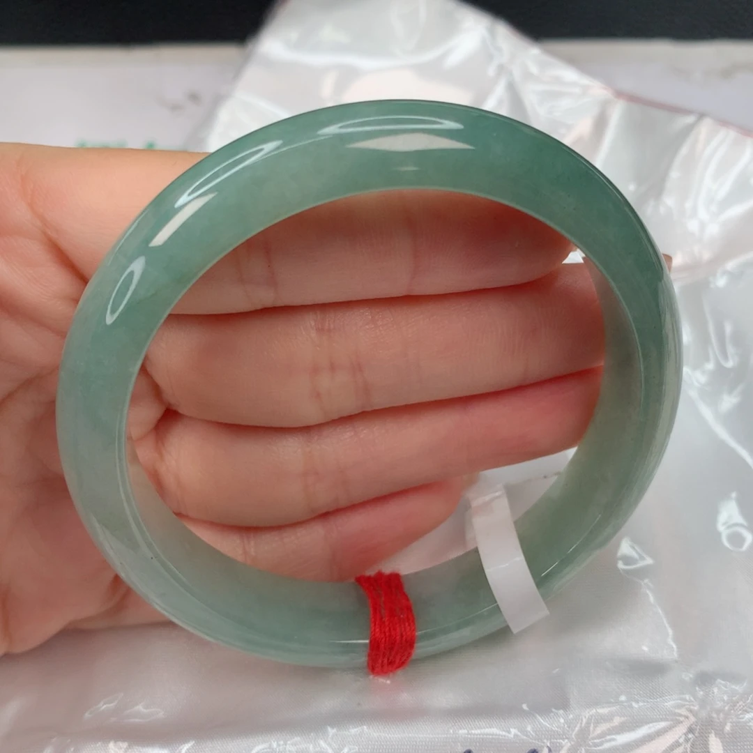 翡翠手镯未镶嵌56-57 湖水绿