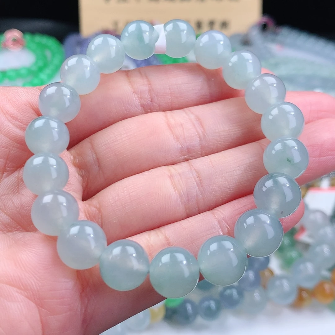 翡翠手链未镶嵌卡10mm