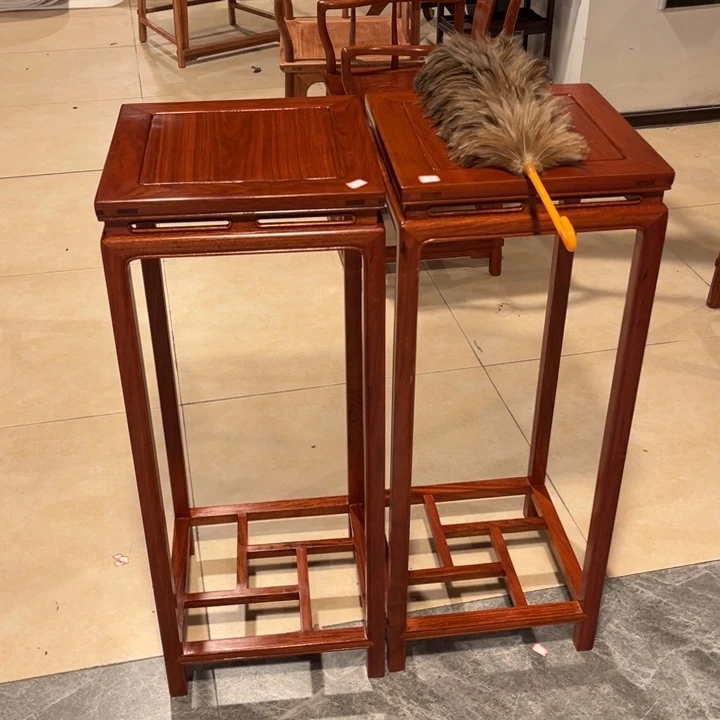 紫檀木类家具黑****者缅甸花梨木花架