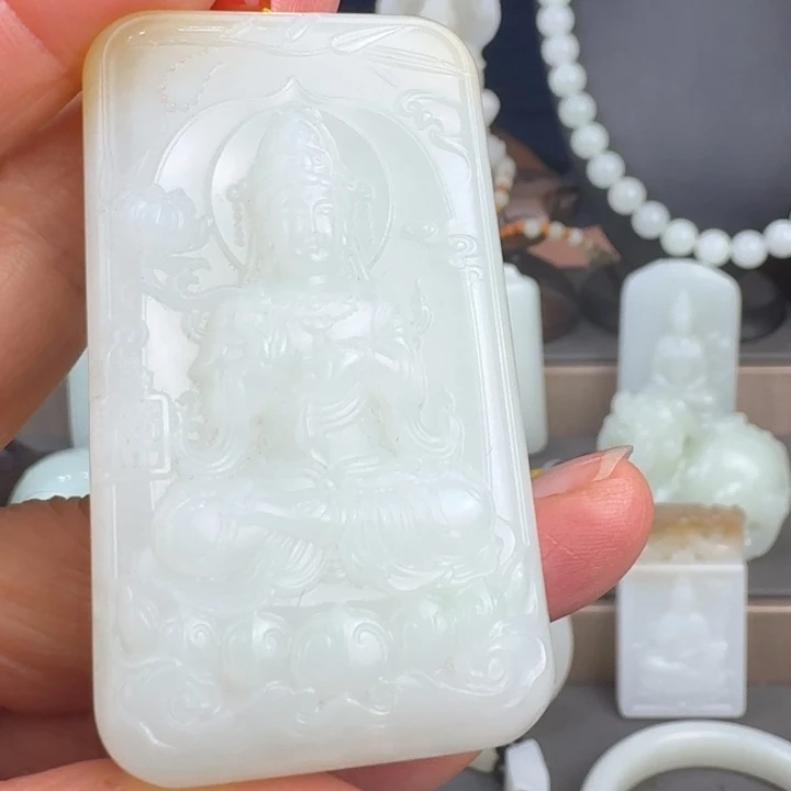 和田玉未镶嵌颈饰