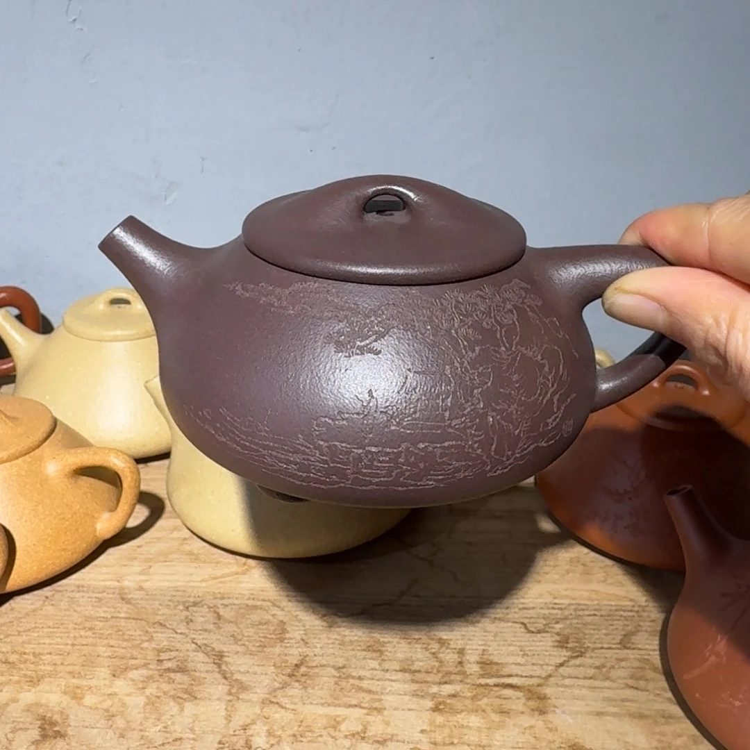 紫泥茶壶天青200毫升左右