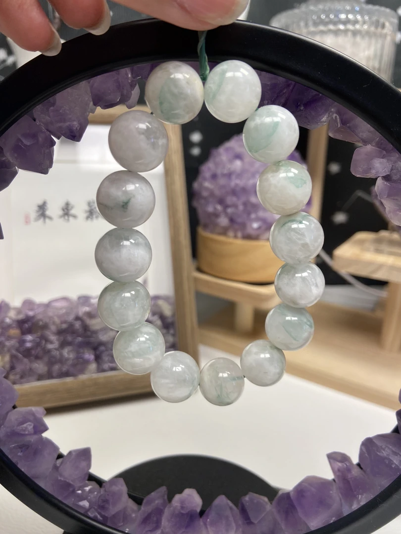 天然翠幽灵手链PL94