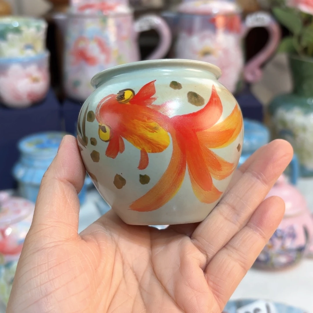 景德镇手绘高温釉下彩陶瓷茶具