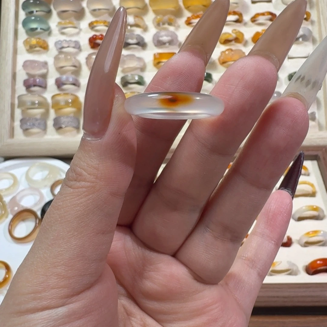 未镶嵌戒指玛瑙/玉髓928港16微瑕福利不退换