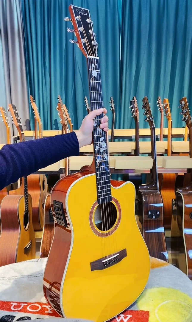 专业进阶演奏用民谣电箱木吉他41寸