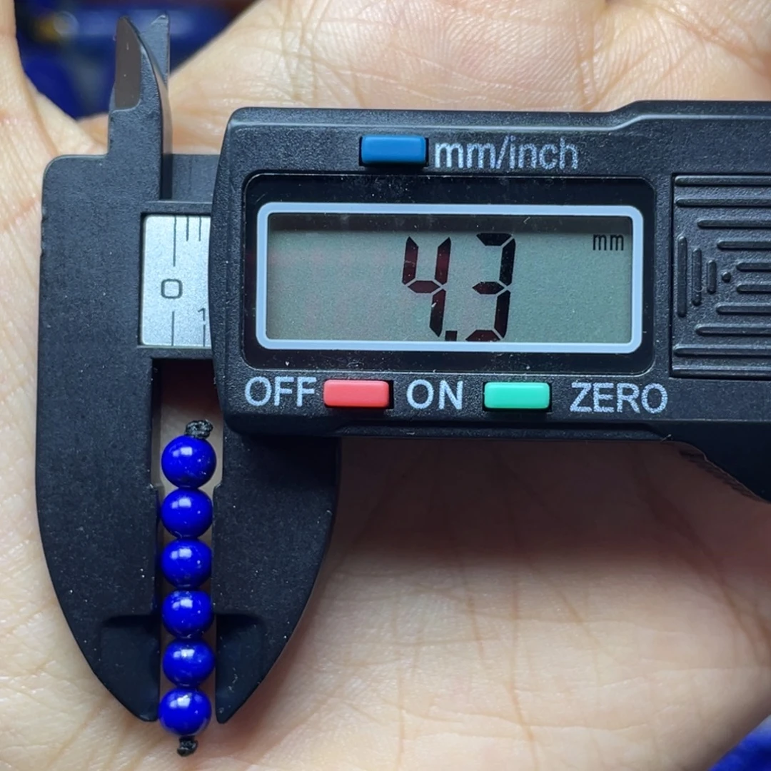 青金石未镶嵌4mm弟子珠配饰