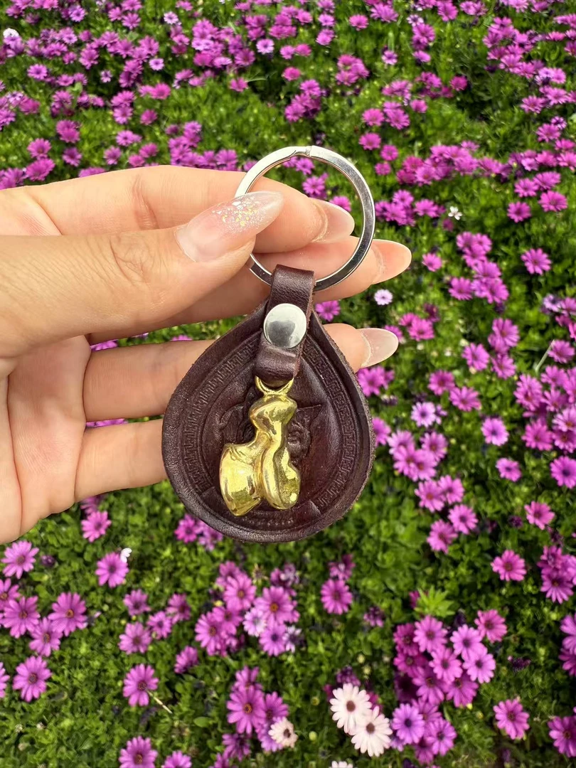 民族元素钥匙扣皮质钥匙扣