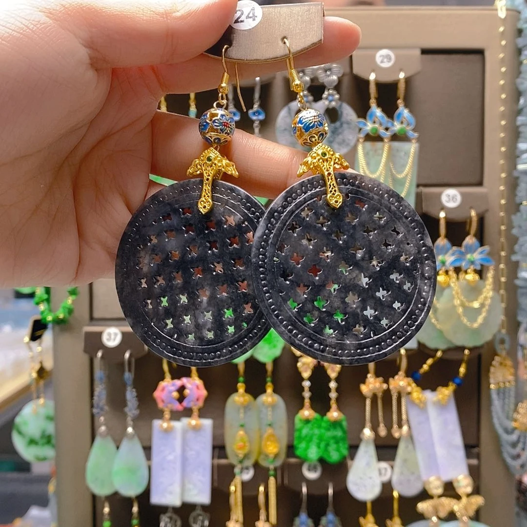 未镶嵌翡翠耳饰翡翠