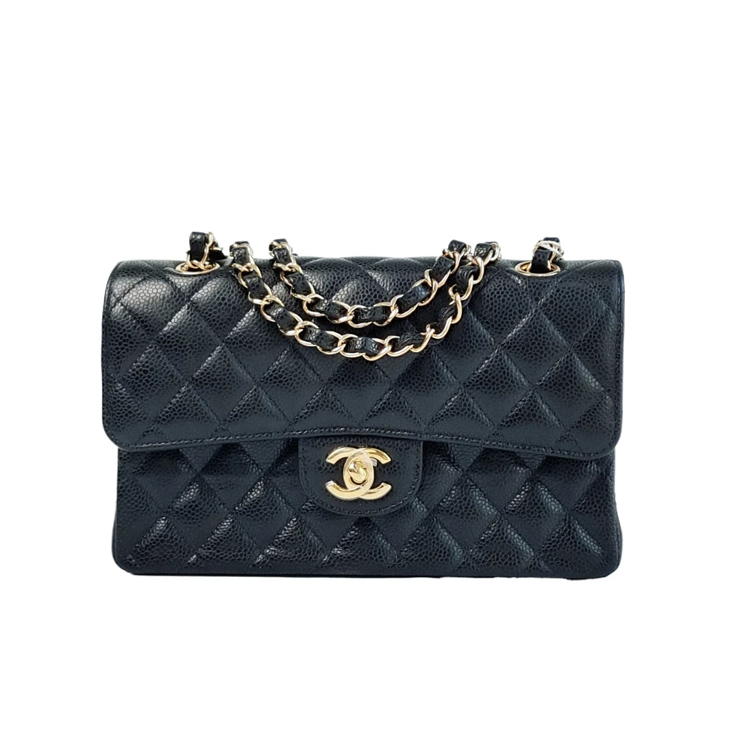 99新 Chanel/香奈儿 安洁利严选CF 经典口盖包/BK0150403 斜挎包