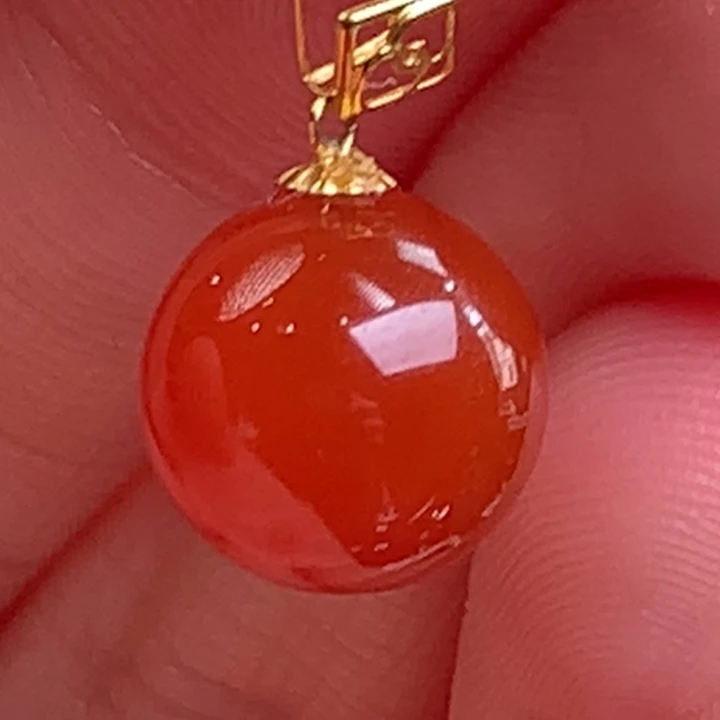 未镶嵌南红玛瑙南红玛瑙樱桃红卡10吊坠