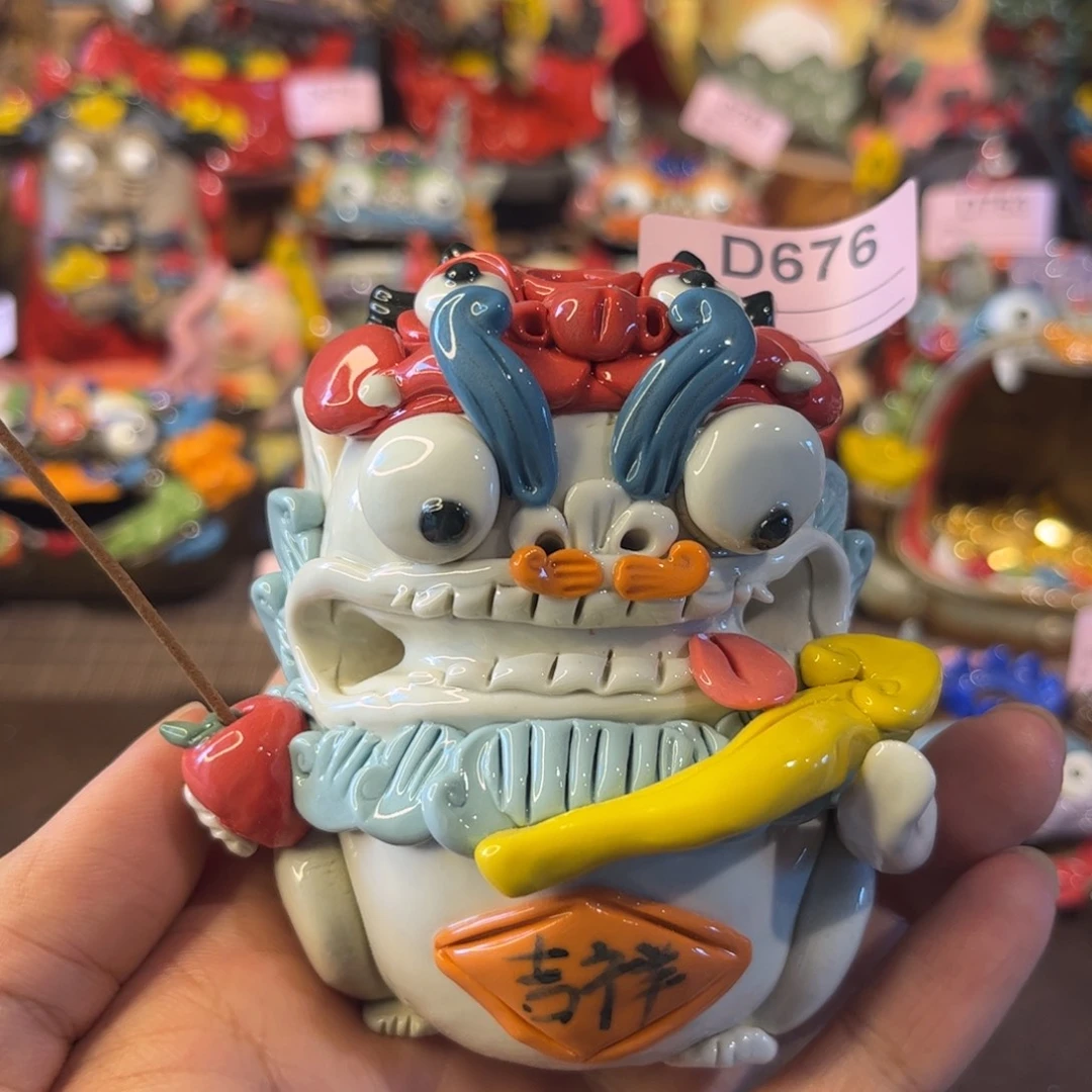 泥塑纯手工茶宠摆件