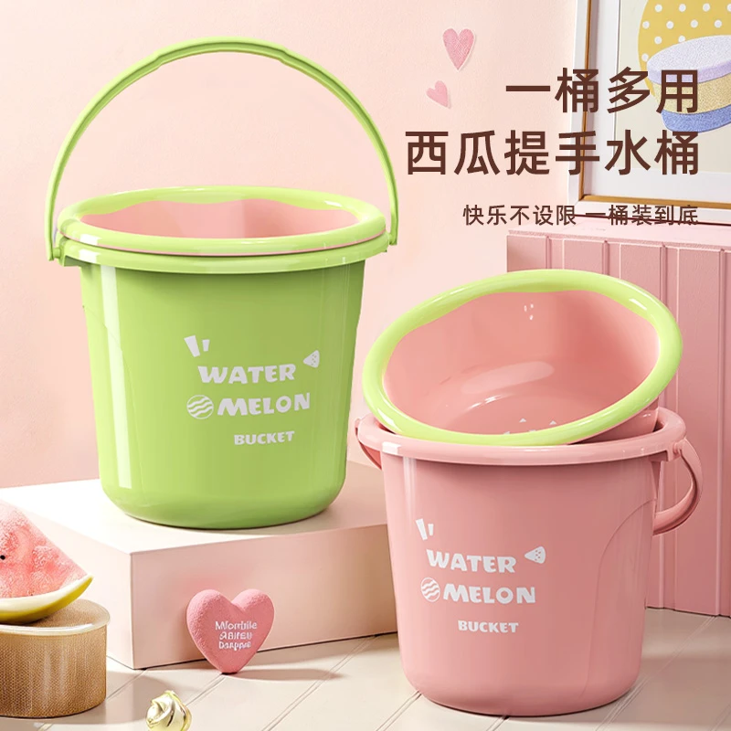 【三件套】西瓜水桶脸盆漱口杯套装学生宿舍洗漱加厚大容量洗衣桶