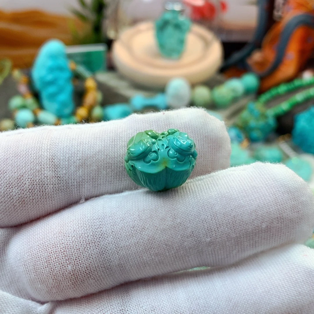 绿松石未镶嵌珠宝半成品