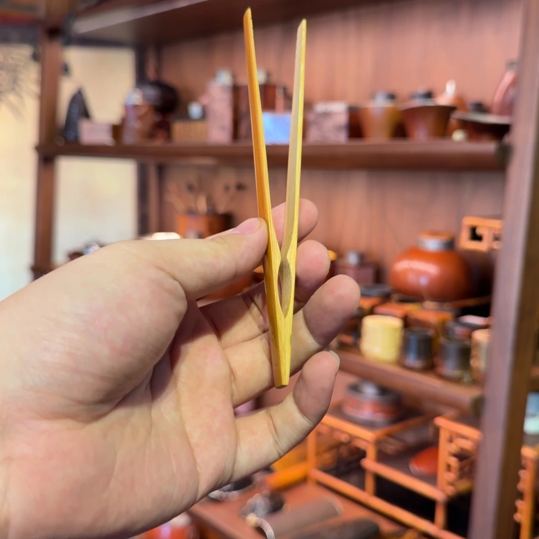 石***内一出竹够精品茶夹