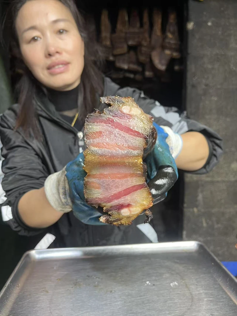【水晶五花肉现称】腊肉恩施特产柴火烟熏正宗腊味农家土猪肉偏瘦
