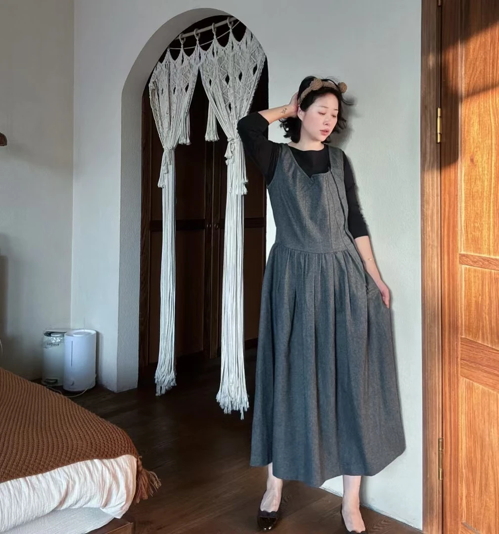 95新  川久/cdg 灰色不规则连衣裙