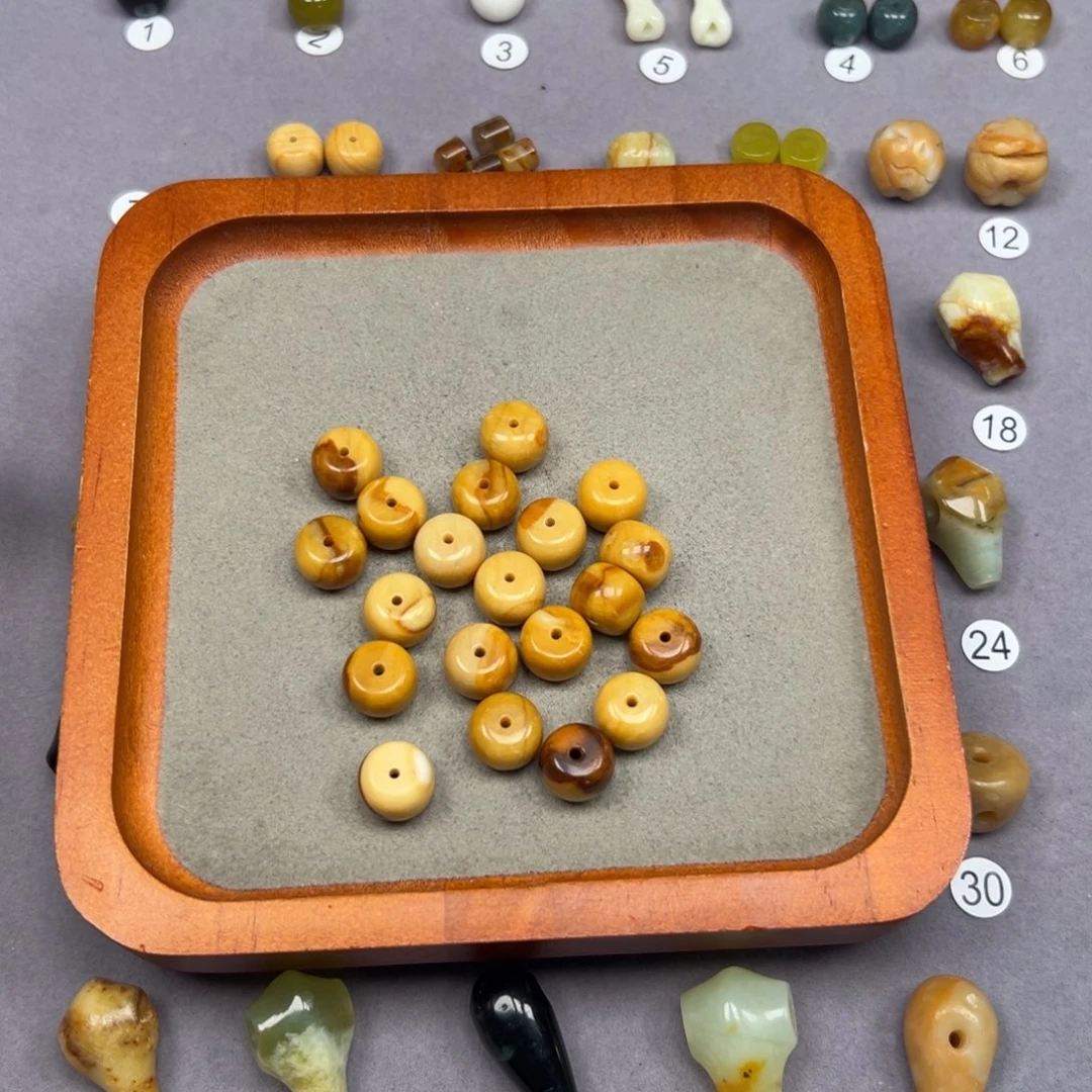 蛇纹石玉未镶嵌颈饰锦***6