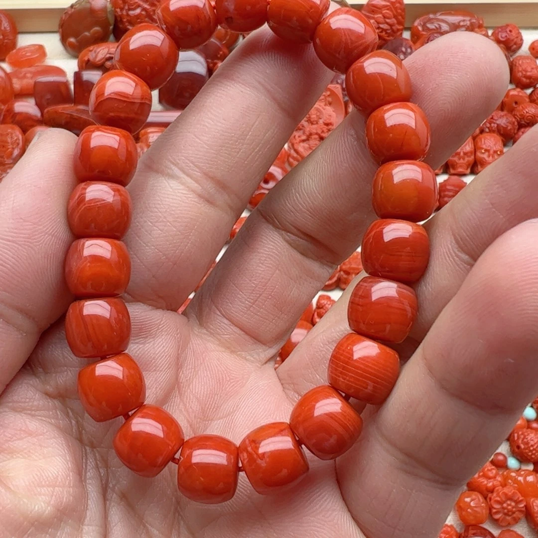 南红玛瑙配饰未镶嵌