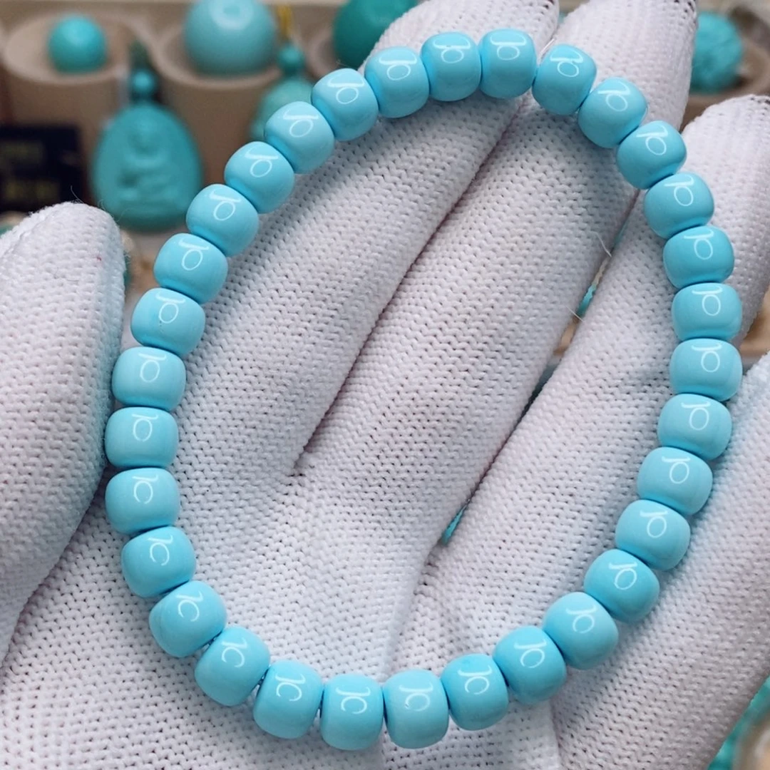 绿松石未镶嵌珠宝奇石7mm