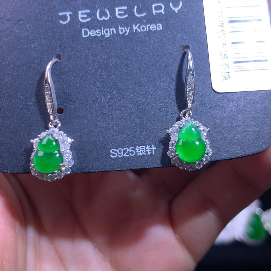 【闪购商品】颈饰银S925镶嵌翡翠天然翡翠