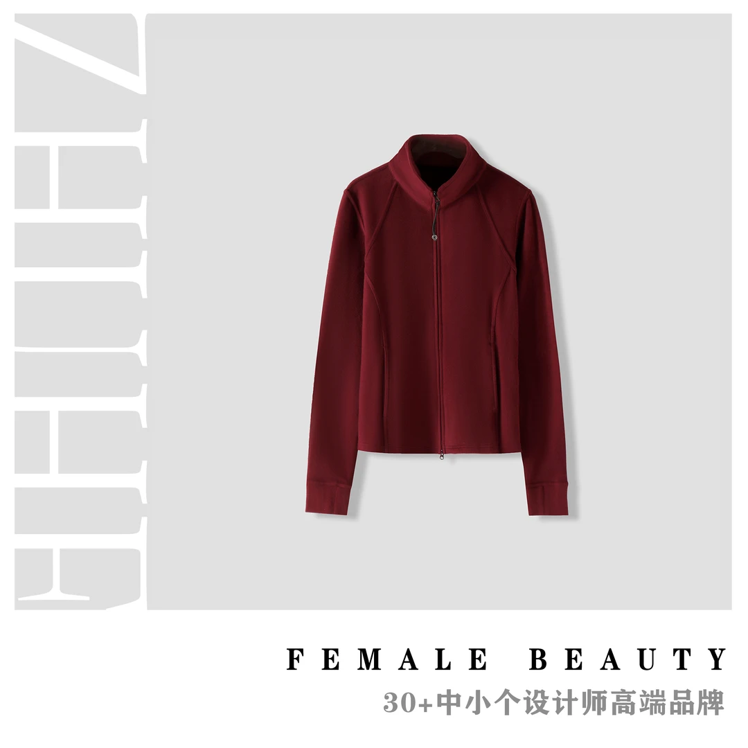 ZHUHE祝赫-时尚修身百搭显瘦卫衣短外套-5QWZH146