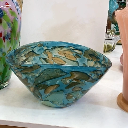 无铅玻璃花瓶高15宽厘米口径28厘米